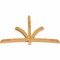 Ekena Millwork Davenport Rough Sawn Timber Gable Bracket, Western Red Cedar, 84"W x 56"H x 4"D x 4"F, 16/12 Pitch GBW084X56X0404DAV00RWR - alternate 4